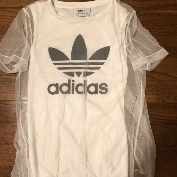 adidas Dresses & Skirts - adidas lace t-shirt dress